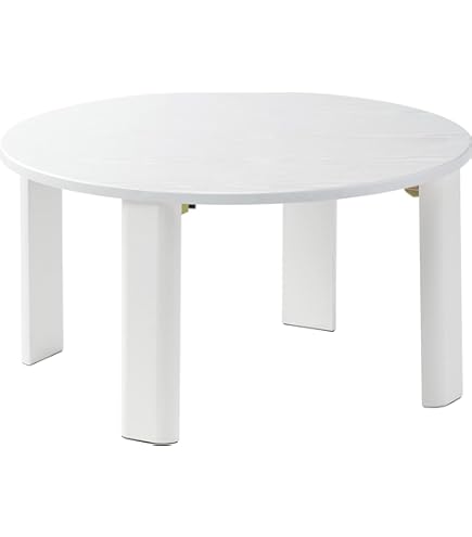 Amazon.co.jp: [dhiuebc] ローテーブル 白 丸 韓国 丸形 丸テーブル